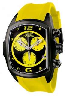 Invicta Mens Lupah Revolution 6726 Black & Yellow Watch In 3 Slot Dive 