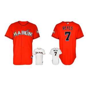  Miami Marlins Authentic MLB Jerseys Jose Reyes ORANGE Cool 