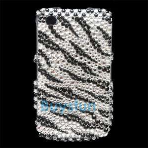 Zebra Hard Bling RHINESTONE Case Cover iPod Touch 4 4G  