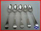 Crested QUEENS Set 6 1830 SILVER Dessert Spoons 366g  
