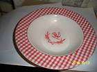 Mainstays Rooster Red Checked Soup/Cereal Bowls (4)  NEW