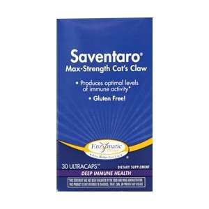 Saventaro Max Strength Cats Claw, 30 UltraCaps, 20 mg, From Enzymatic 