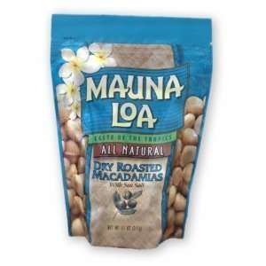 Mauna Loa Macadamias, Dry Roasted with Sea Salt, 11 Ounce Packages 