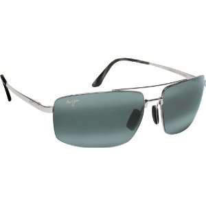 com Maui Jim Sandalwood 217 Sunglasses, Silver/Grey Lens, Sunglasses 