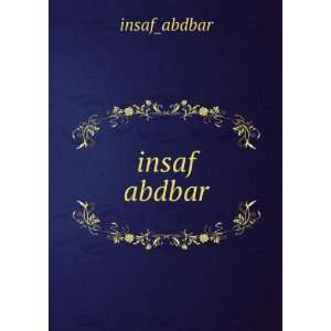  insaf abdbar insaf_abdbar Books