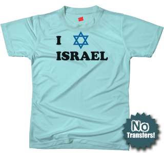 Love Israel Jewish Star Israeli Funny New T shirt  