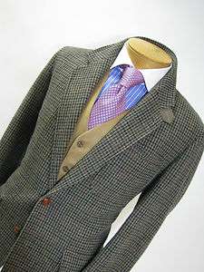Norm Thompson Made In England English tweed hounds tooth Sport coat 40 