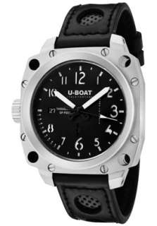 Boat Watch 1888 Unisex Stainless Steel Black Dial White Index  