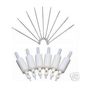 95) MIXED TATTOO NEEDLES WITH 5/8 (95) MATCHING DISPOSABLE TUBES