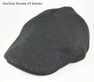   Newsboy Casual Hat Wool & Acrylic Ivy Driver Cabbie(Black) S/M, L/XL