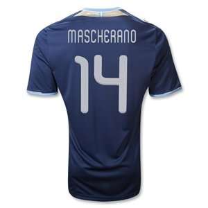  adidas Argentina 11/12 Javier Mascherano Away Soccer 