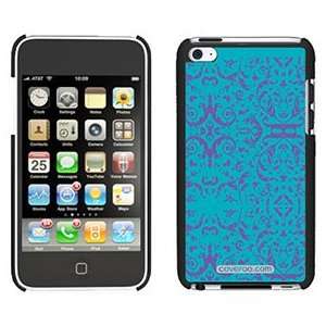  Flower Lace Teal on iPod Touch 4 Gumdrop Air Shell Case 