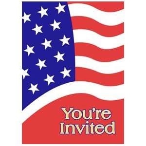  American Flag Invitations 