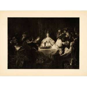  1907 Photogravure Samson Marriage Feast Celebration 