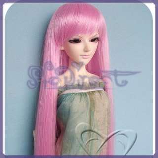 Pink Long Straight Hair Wig for 1/3 BJD SD LUTS 8   9  