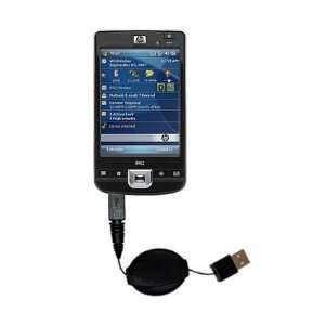  Retractable USB Cable for the HP iPaq 214 with Power Hot 
