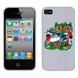  Gun with Roses on AT&T iPhone 4 Case by Coveroo  