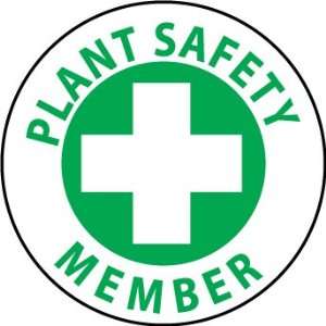  HARD HAT EMBLEMS PLANT SAFETY MEMBER