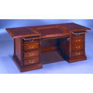  Leather Tilt Top Desk by Leda   Classic Cherry (8101/02 