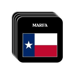  US State Flag   MARFA, Texas (TX) Set of 4 Mini Mousepad 