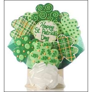  Happy St. Patricks Day 12 Cookies in a Bouquet   Unique 