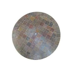   Meadowcraft Patio Table Marble 24 Round Patterned Top