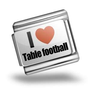Italian Charms Original I Love Table football Bracelet Link Italian 