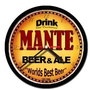  MANTE beer and ale cerveza wall clock 