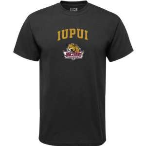  IUPUI Jaguars Black Arch Logo T Shirt