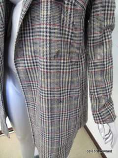 Steven Alan Plaid Long Sleeve Cross Button Coat S  