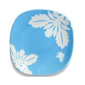    Hawaiian Ceramic Dinner Plate Mamo Blue Ulu