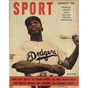  Sport Magazine   Jackie Robinson, Brooklyn Dodgers Cover 
