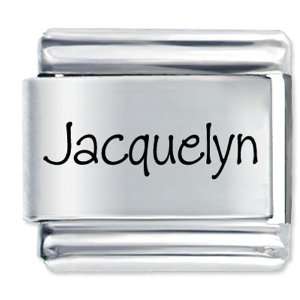  Name Jacquelyn Gift Laser Italian Charm Pugster Jewelry