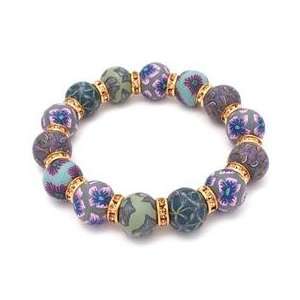  Jada Collection Large Bead Bracelet with Crystal 