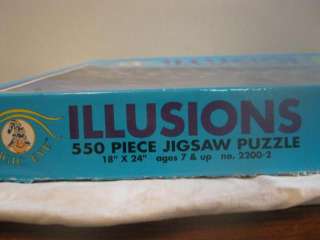 550 pc JIGSAW PUZZLE ILLUSIONS SPACE MAGIC EYE COMPLETE  