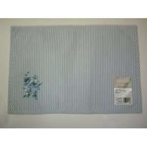  Mainstays Home Sophia Blue Embroidered Fabric Placemats 