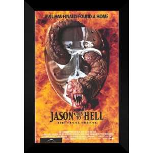  Jason Goes to Hell 27x40 FRAMED Movie Poster   1993
