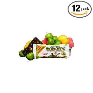  Macro Greens Apple Lemon Ginger   Box of 12 Bars Health 