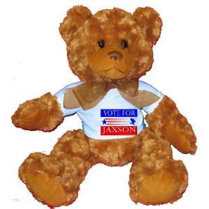 VOTE FOR JAXSON Plush Teddy Bear with BLUE T Shirt Toys 