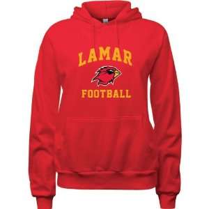  Lamar Cardinals Red Womens Football Arch Hooded 