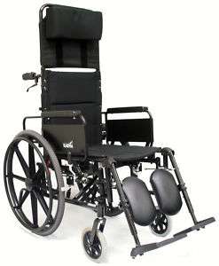 Karman KM 5000F Lightweight Recliner Wheelchair 16x18  