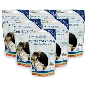  6 PACK Vetri Science Vetri Lysine Plus   Soft Chews (720 