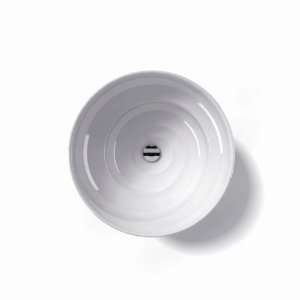 WS Bath Collections LVO 700 White Ceramica 17.7 Vessel Bathroom Sink 
