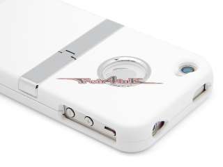   CASE COVER WITH CHROME STAND RUBBERIZED CLIP IPHONE 4 4S 4G S  