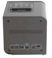 iHome iH12 Cube Clock Radio with Dock for iPod (Black)