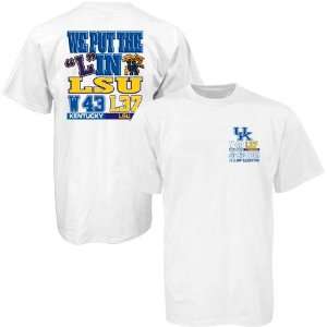   Over LSU Tigers White Bragging Rights Score T shirt
