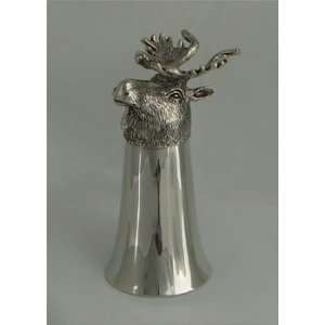 Pewter jigger   Moose 