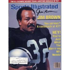 Jim Brown Autographed Sports Illustrated Magazine   Dec. 12, 1983 