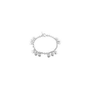   and Love Charm Bracelet in Sterling Silver   8.0 bracelets/bangles