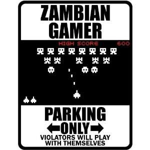  New  Zambian Gamer   Parking Only ( Invaders Tribute   80 
